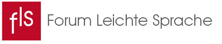 Logo Forum Leichte Sprache mit Link zur Homeseite